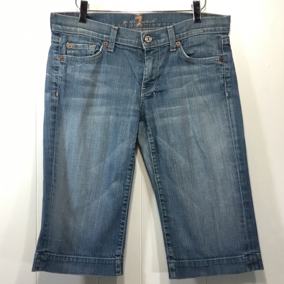 7 For All Mankind dojo Bermuda shorts size 28 - Picture 2 of 6